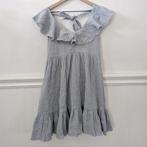 Promesa Boutique Crush On You Ruffled Crinkle Gauze Cotton Mini Dress